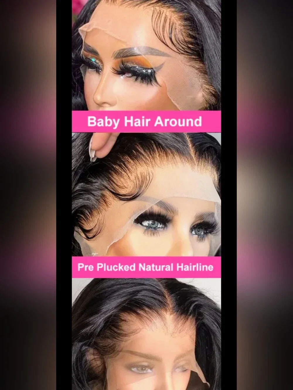 -Human Hair Lace Wig